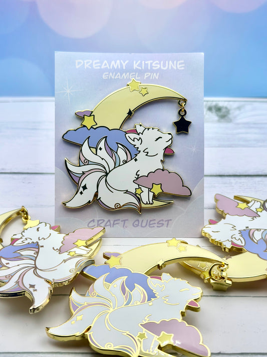 Dreamy Kitsune Pin