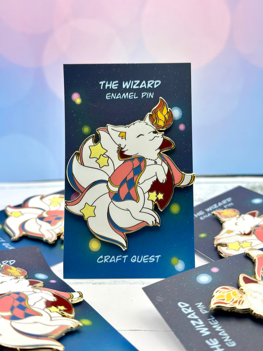 B Grade: The Wizard- Kitsune Enamel Pin