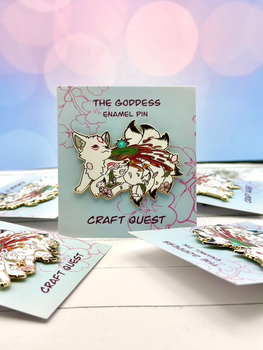The Goddess- Kitsune Enamel Pin