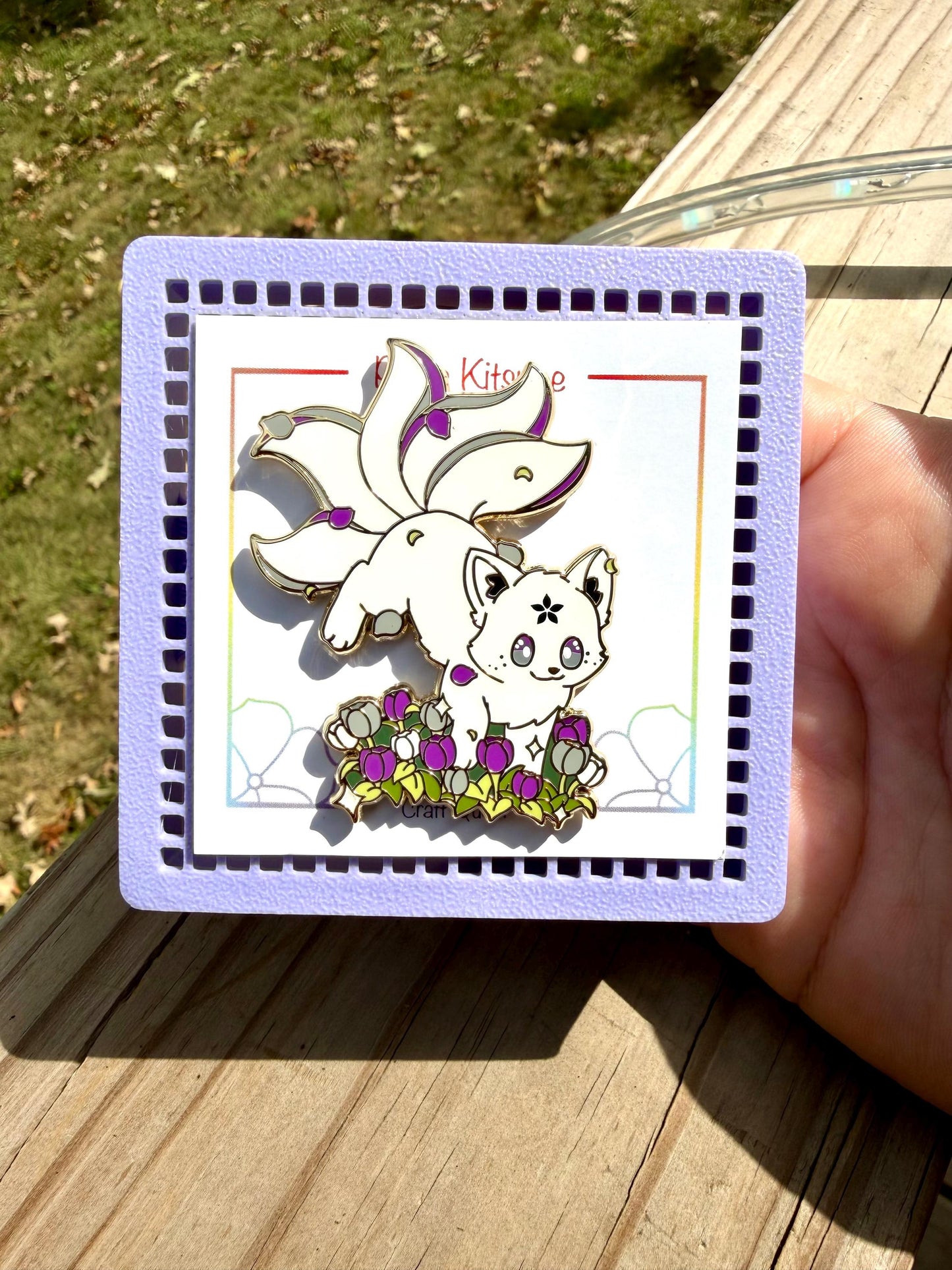 Frolic- Pride Kitsune Pin