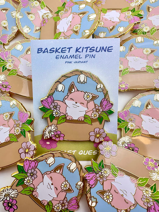 Basket Kitsune-Pink Variant