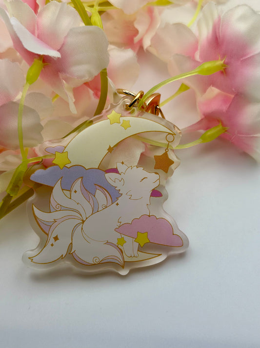 Dreamy Kitsune Keychain