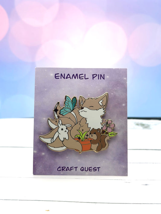 V.2 Springtime Kitsune Enamel Pin