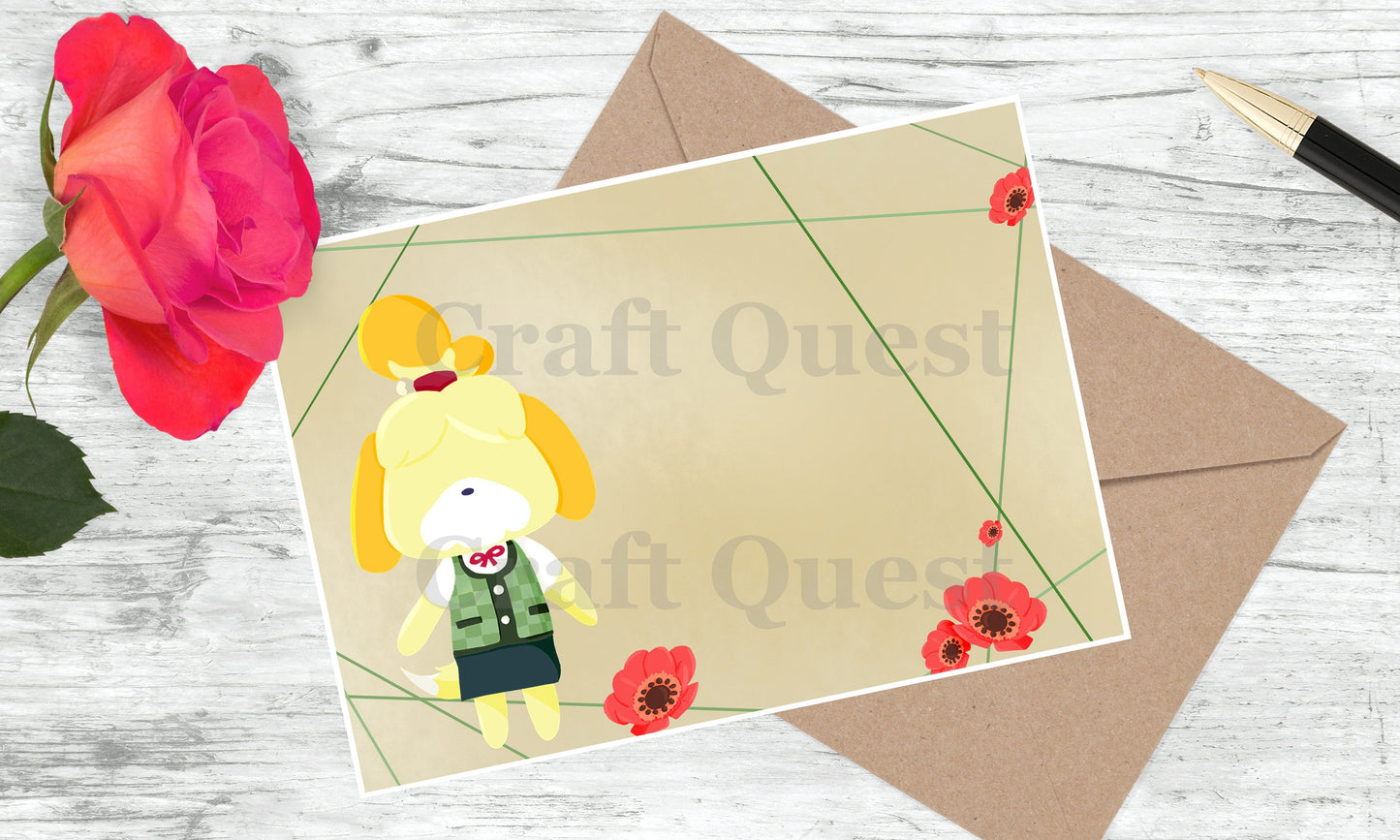 Animal Crossing-Isabelle Postcard