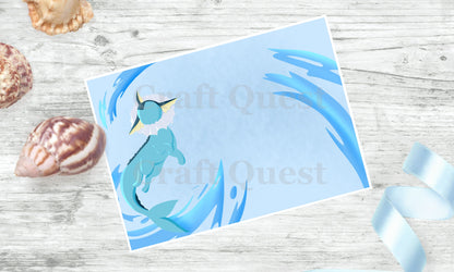 Vaporeon Postcard