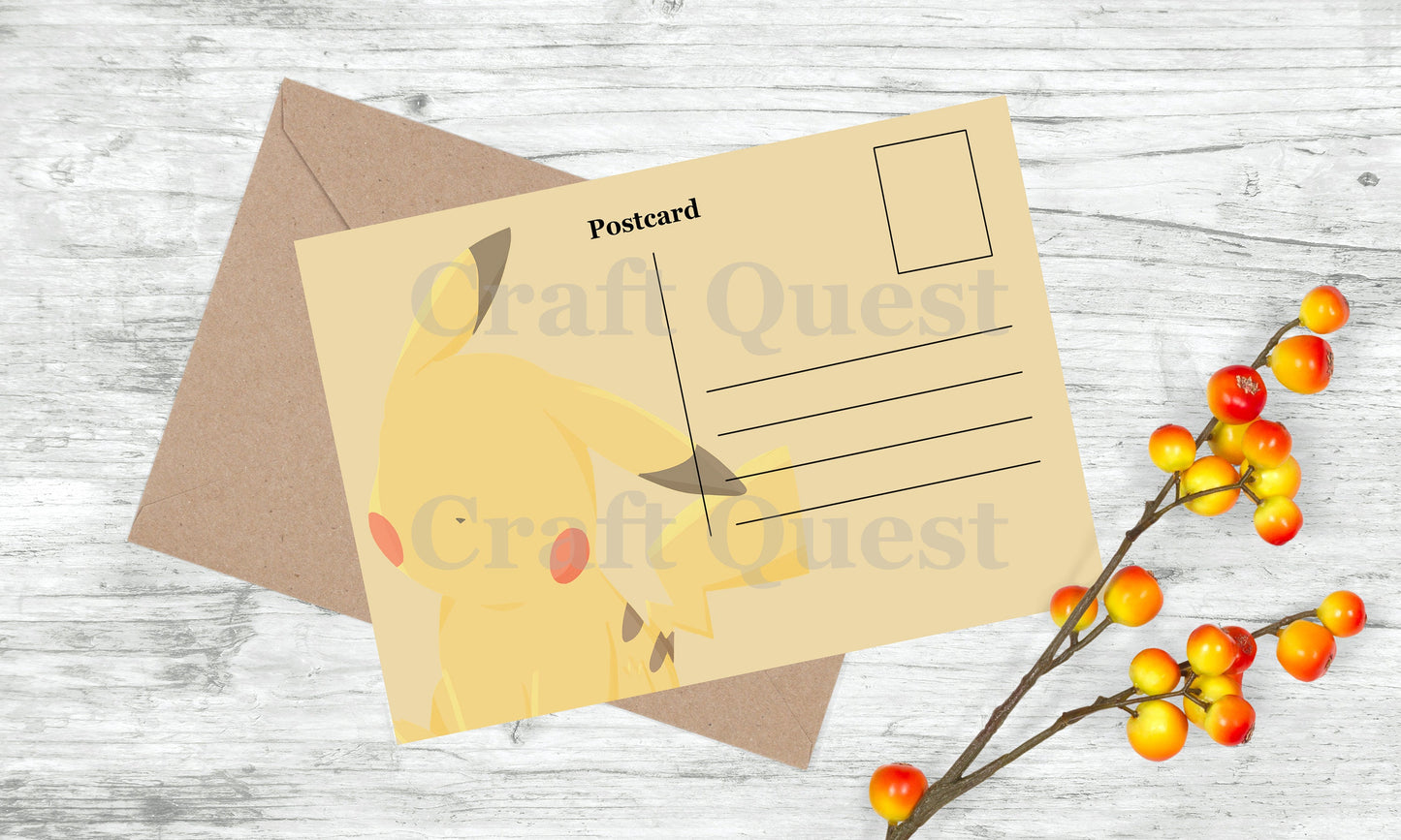 Pikachu Postcard