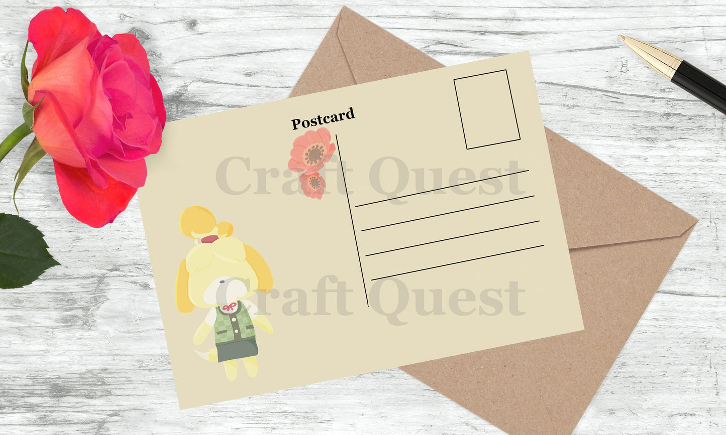 Animal Crossing-Isabelle Postcard