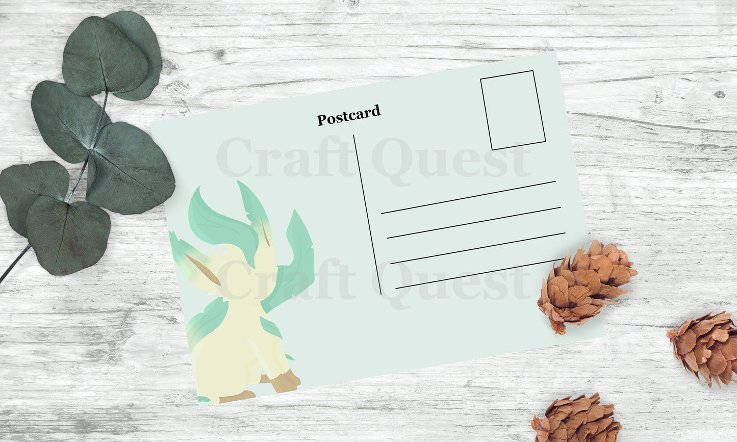 Leafeon Postcard