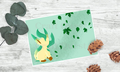 Leafeon Postcard