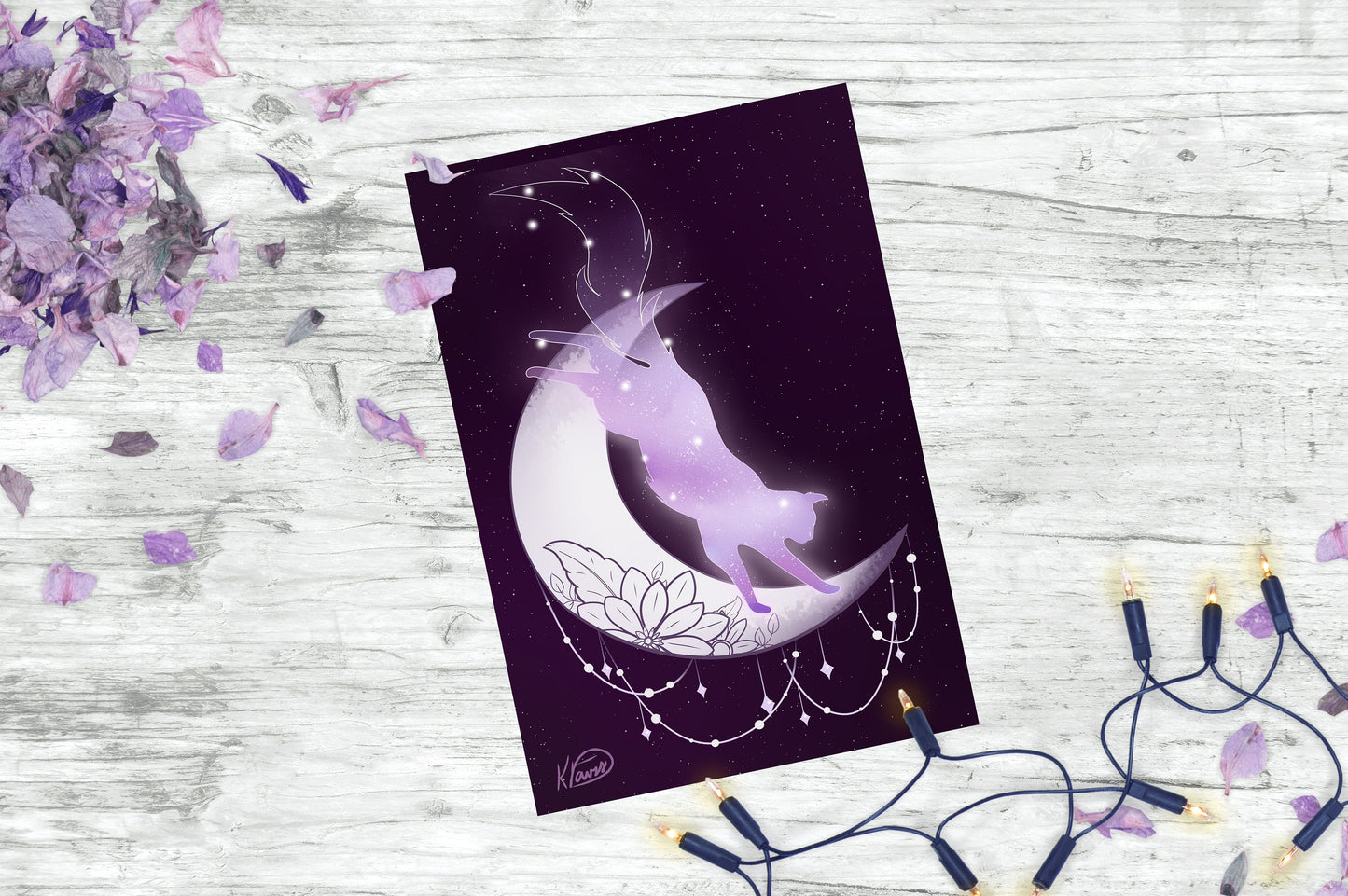 Moon Cat Print