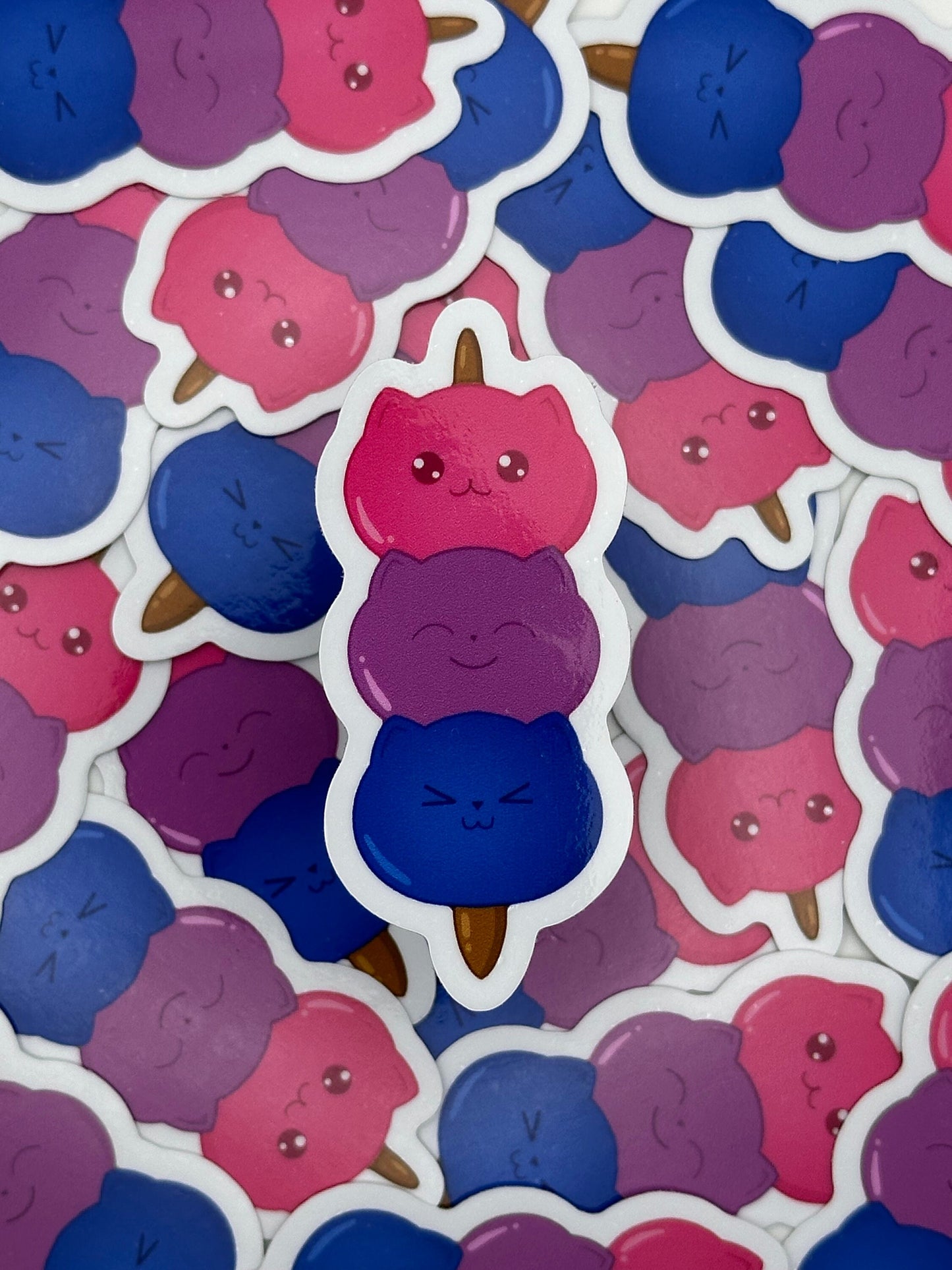 Kitty Dango Pride Stickers