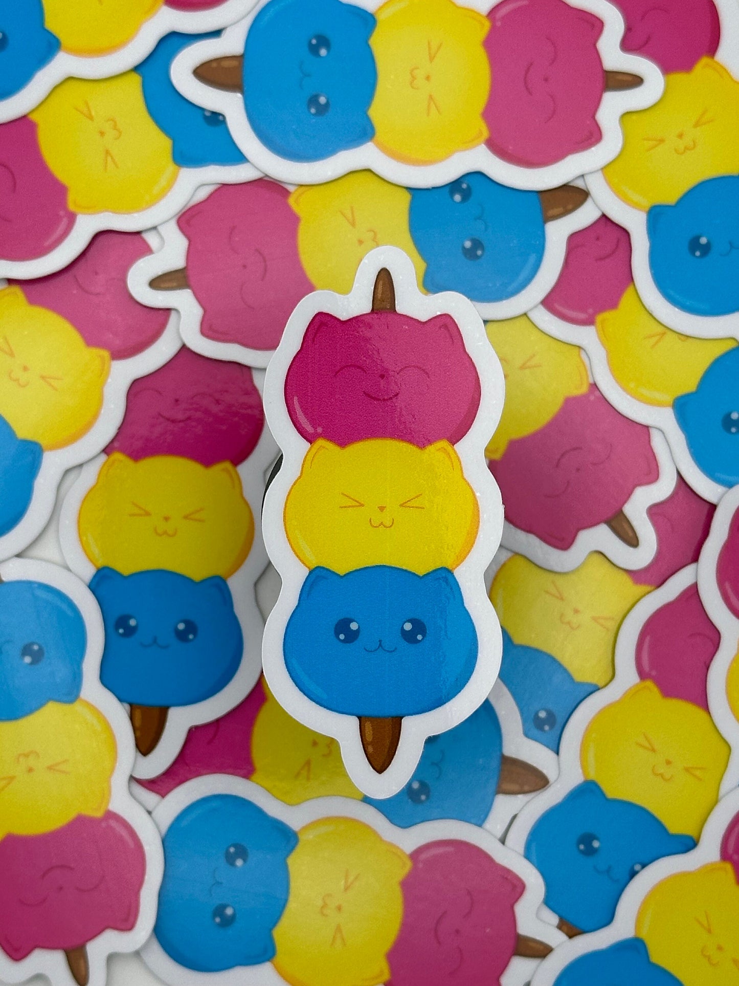 Kitty Dango Pride Stickers