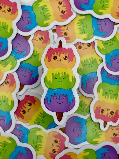 Kitty Dango Pride Stickers