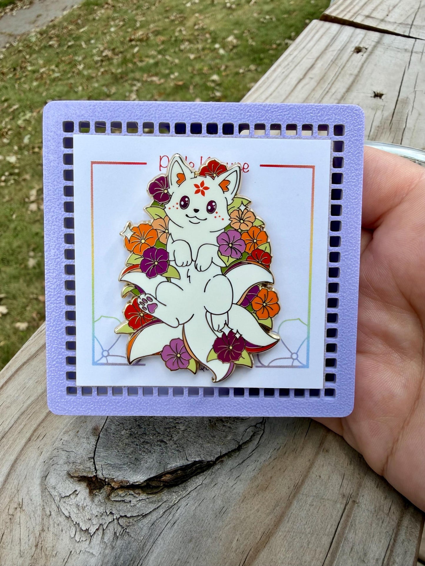 Reverie- Pride Kitsune Pin