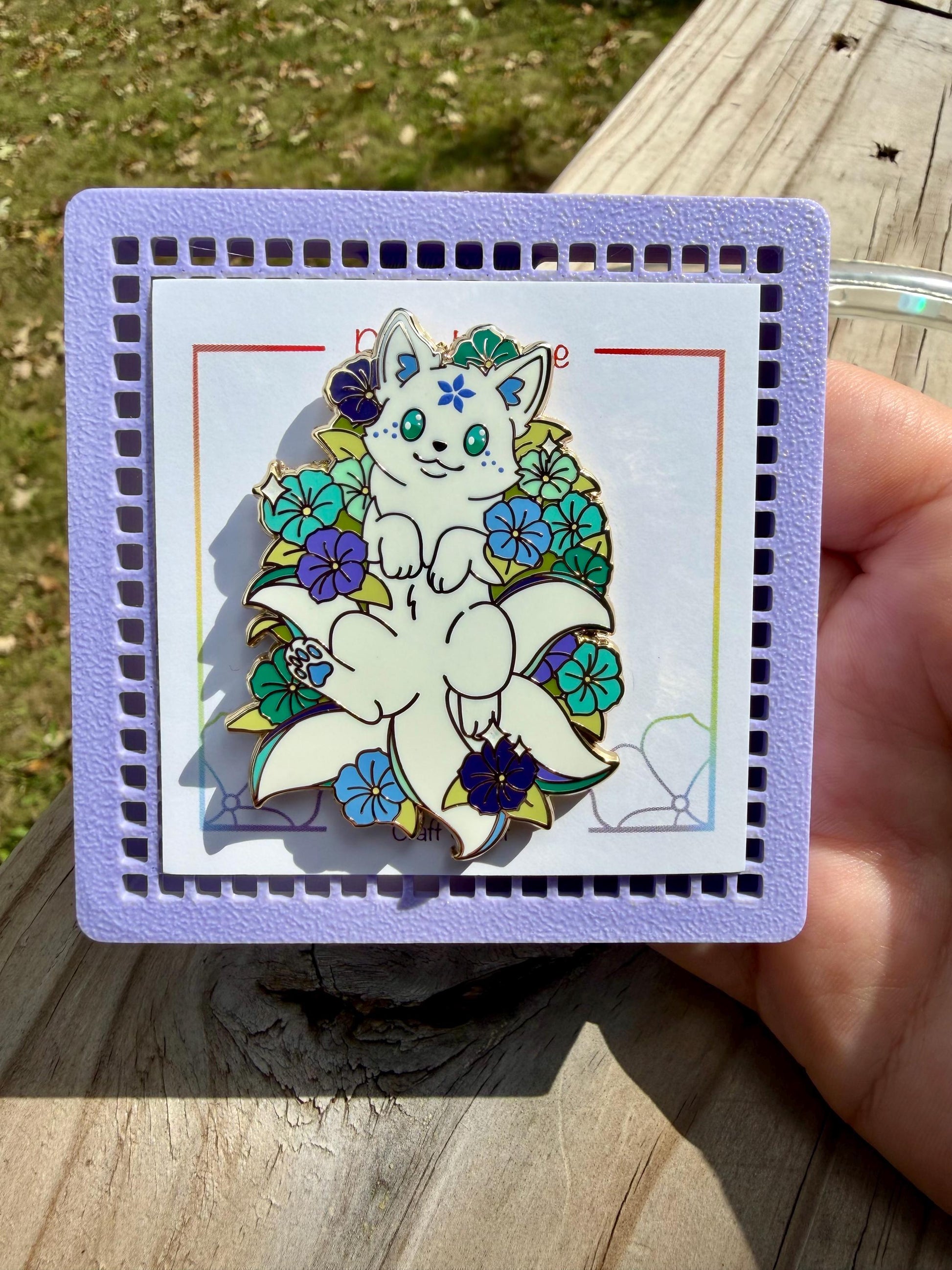 Reverie- Pride Kitsune Pin