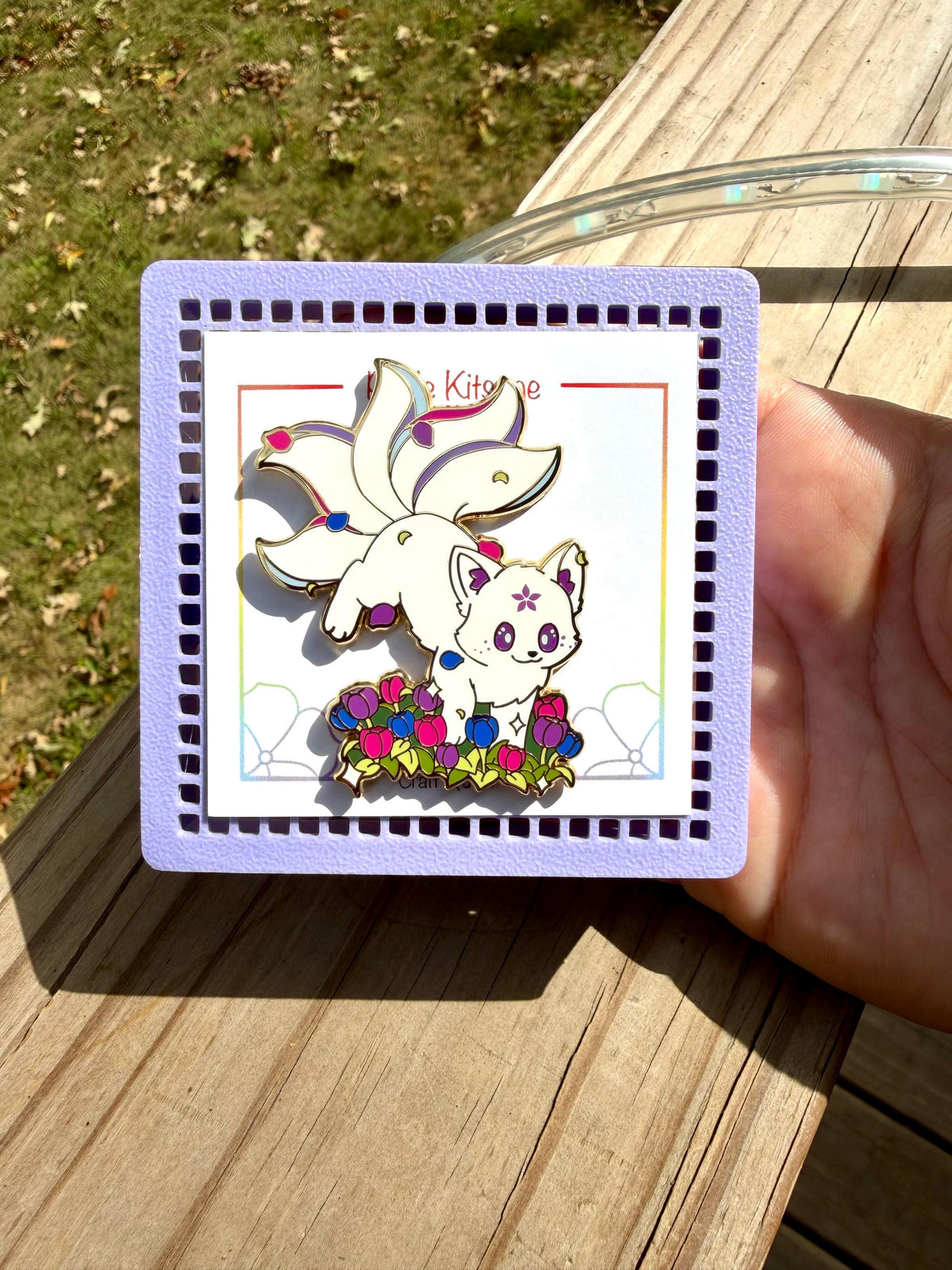 Frolic- Pride Kitsune Pin