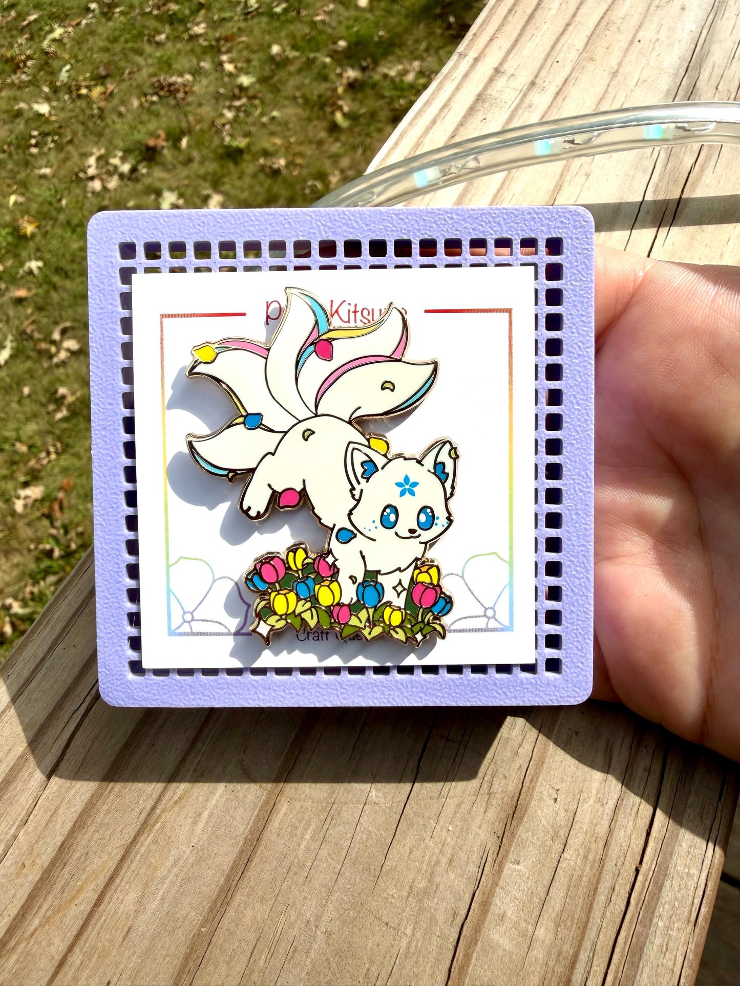 Frolic- Pride Kitsune Pin