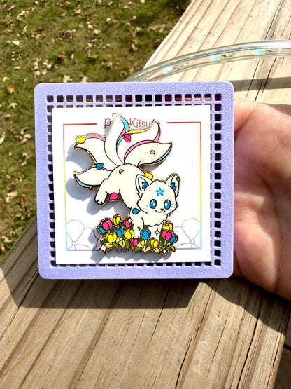 Frolic- Pride Kitsune Pin