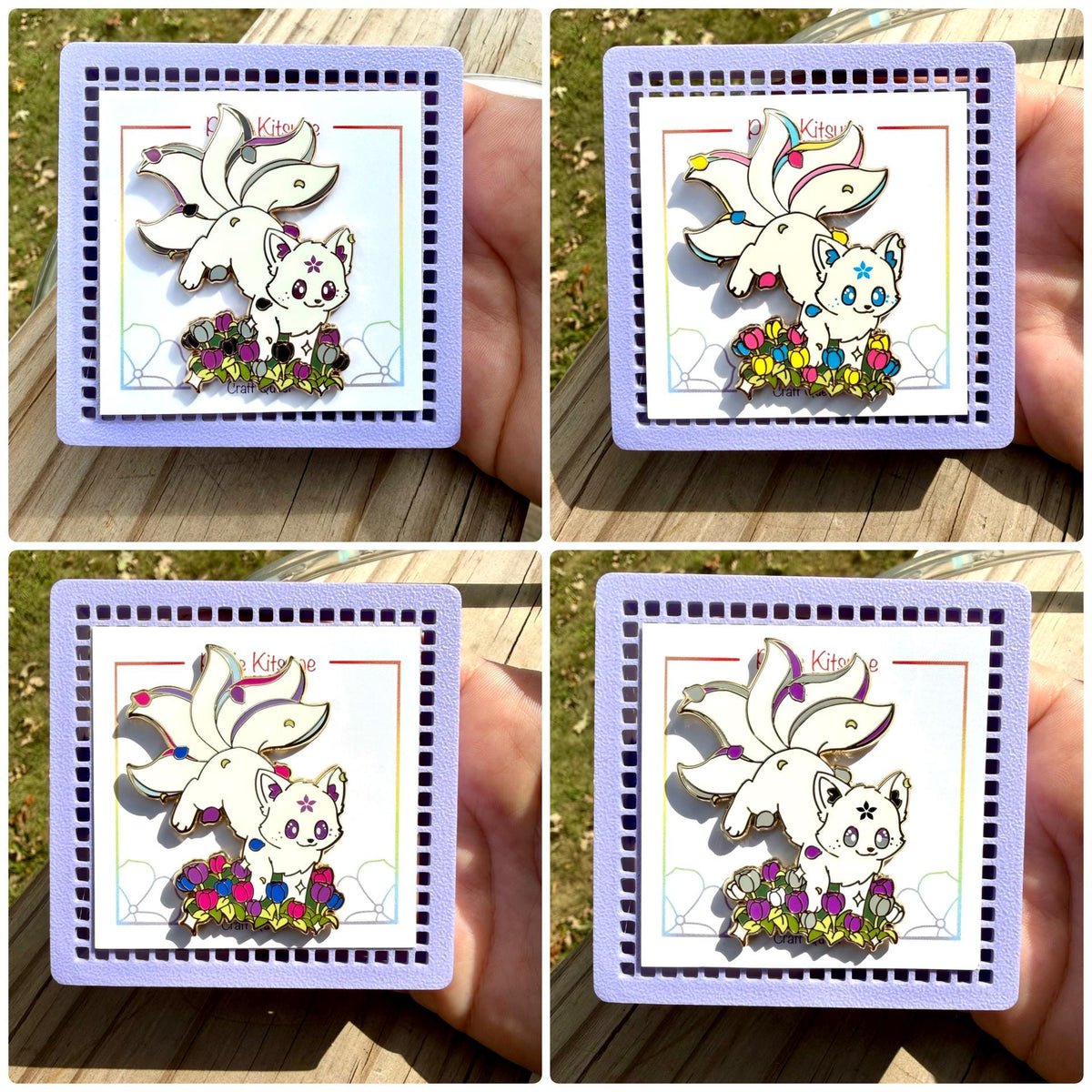 Frolic- Pride Kitsune Pin