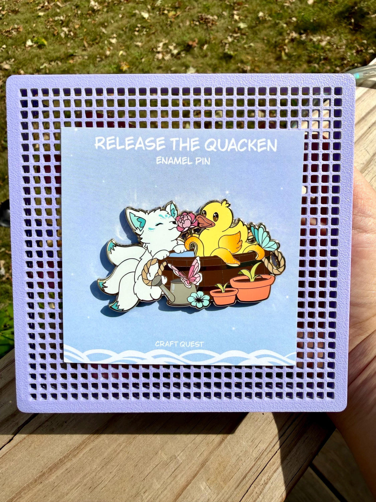 Gardening- Quacken Enamel Pin