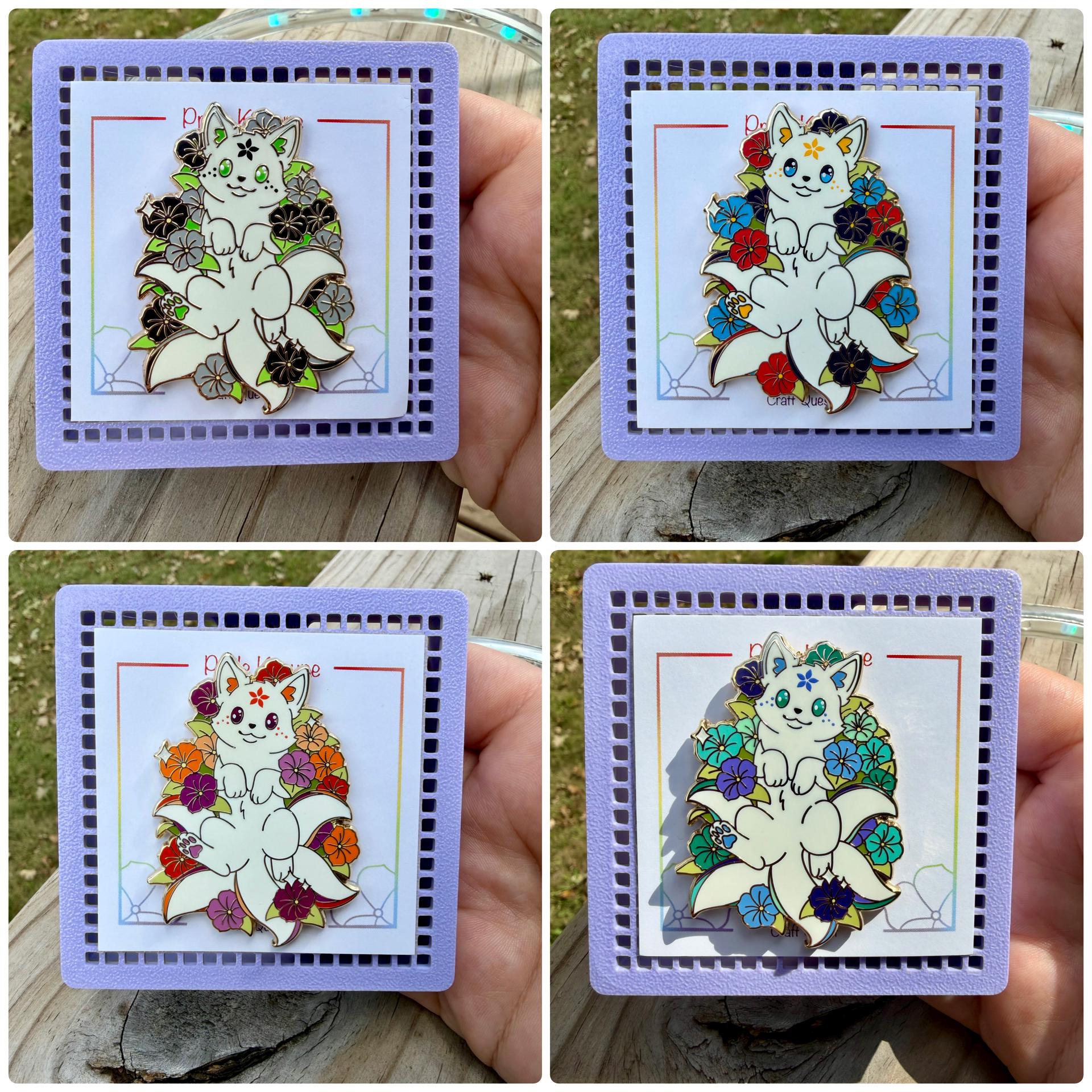 Reverie- Pride Kitsune Pin