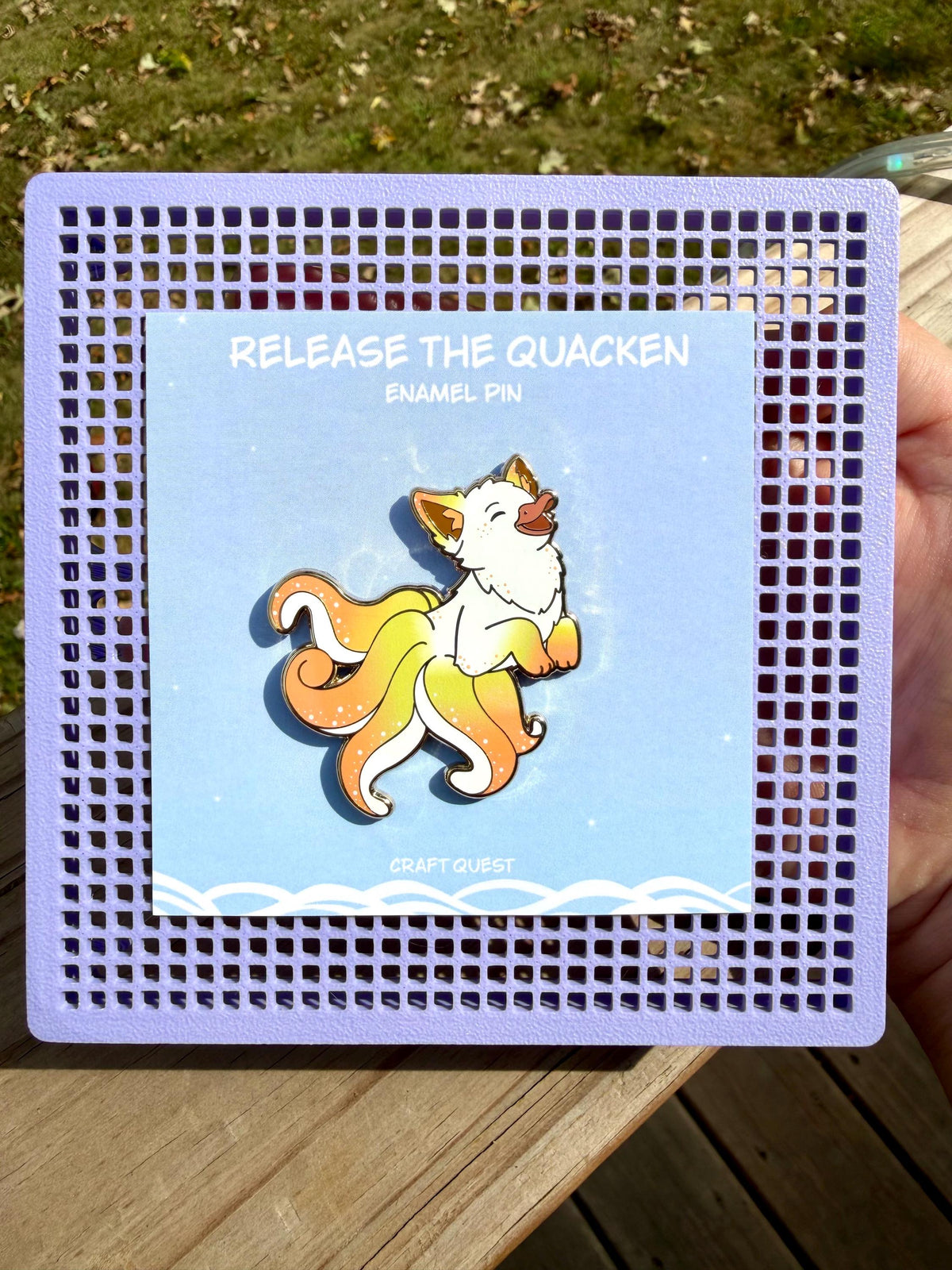 Quacksune Enamel Pin